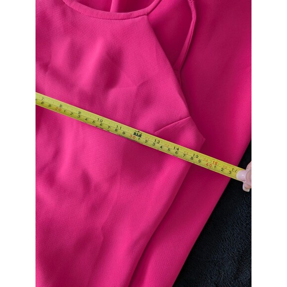 Calvin Klein High Neck Halter Sleek Pink Backless Formal Maxi Dress Gown Size 4 - Picture 7 of 13